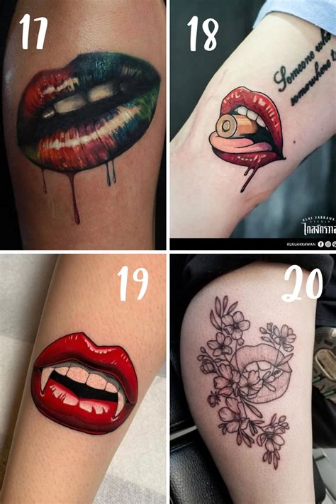 kiss lips tattoo